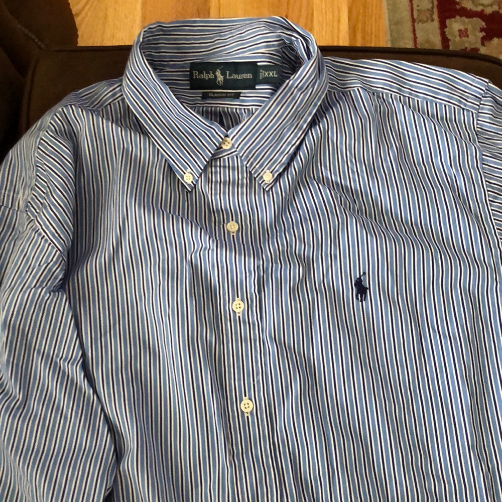 NWT Polo Ralph Lauren striped Oxford shirt XXL